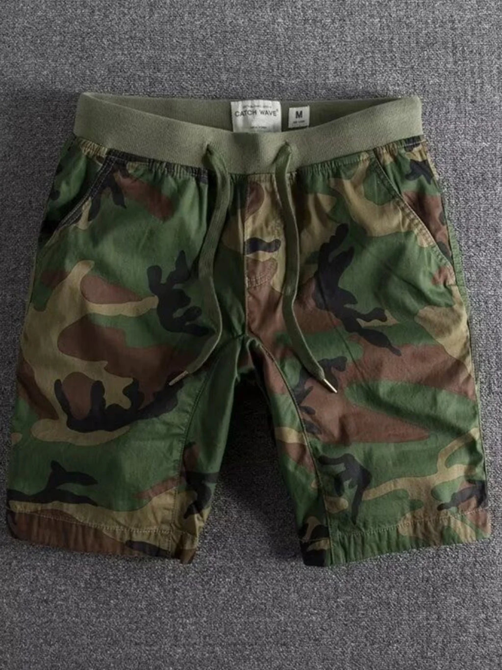Bermudas de Trabalho Camufladas de Secagem Rápida em Algodão Puro, Respiráveis, Estilo Japonês Retrô, Moda Jovem Casual de Verão