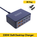 800W USB C GaN Carregador 100W PD3.0 PPS QC3.0 Estação de carregamento rápido multiporta para iPhone 15 16 Samsung Macbook Pro Laptops Tablets