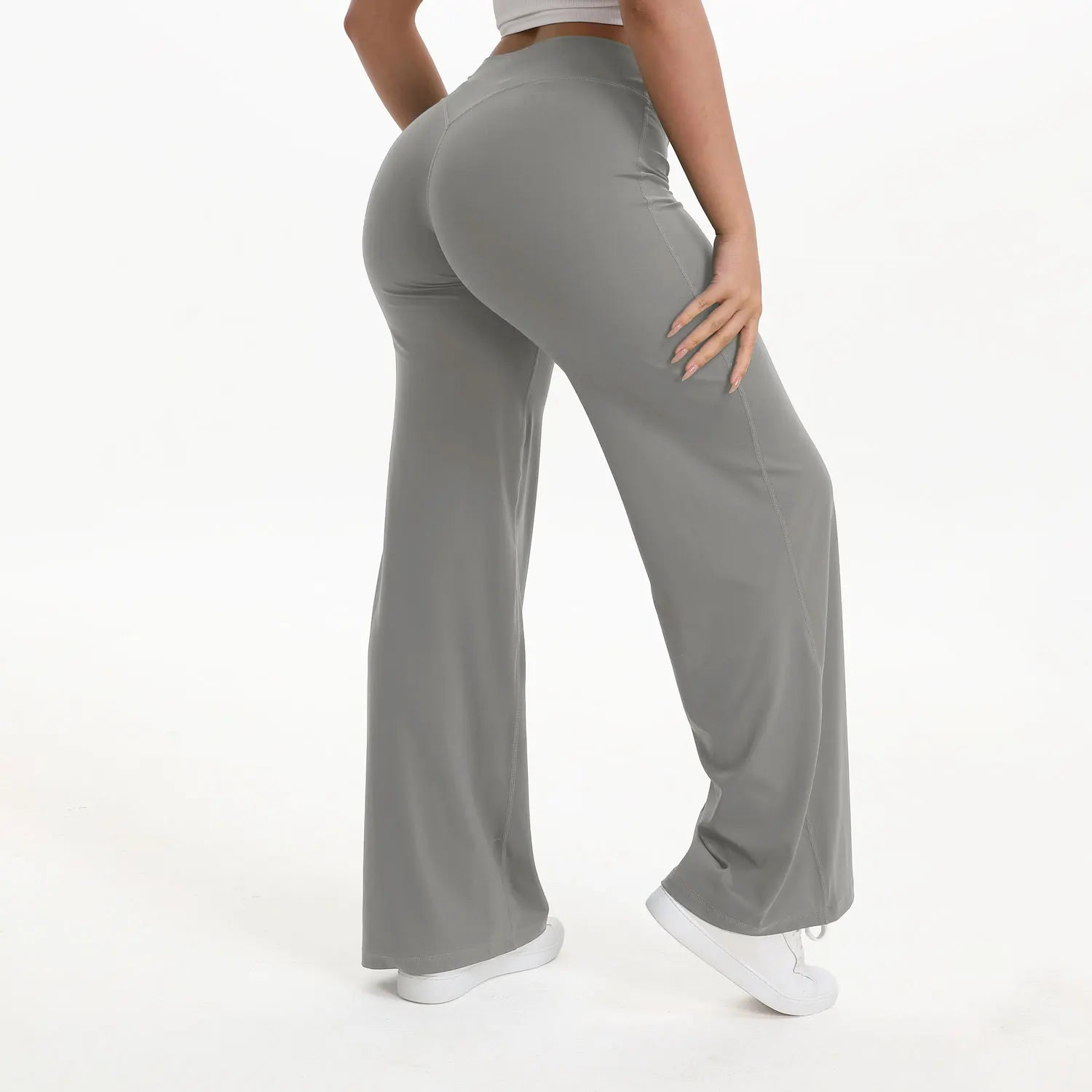 Calças de Yoga Femininas NCLAGEN SoftMotion com Cintura Média, Leggings para Academia, Sensação de Pele Nua, Calças para Pilates e Corrida