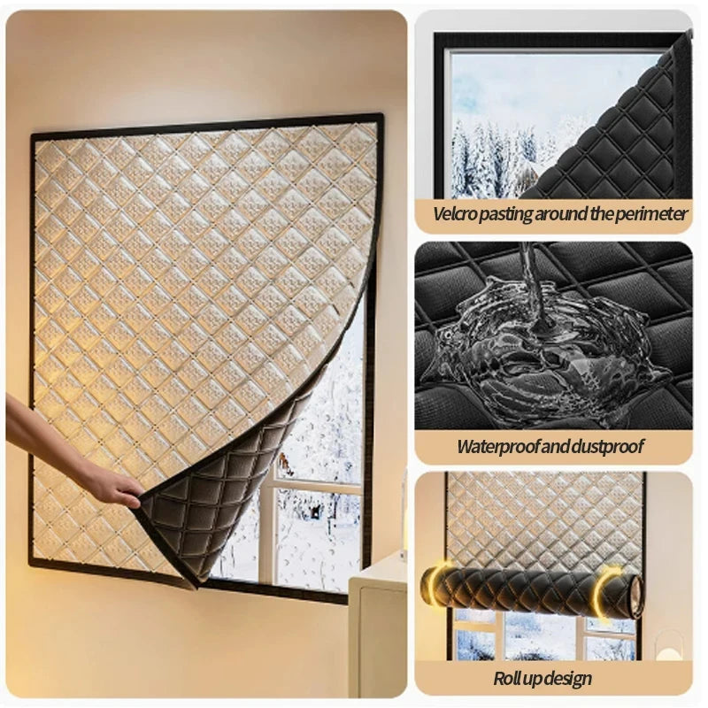 Cortinas quentes, isolamento frio e térmico, telas de janela, proteção solar, isolamento acústico, cortinas quentes espessadas duplas