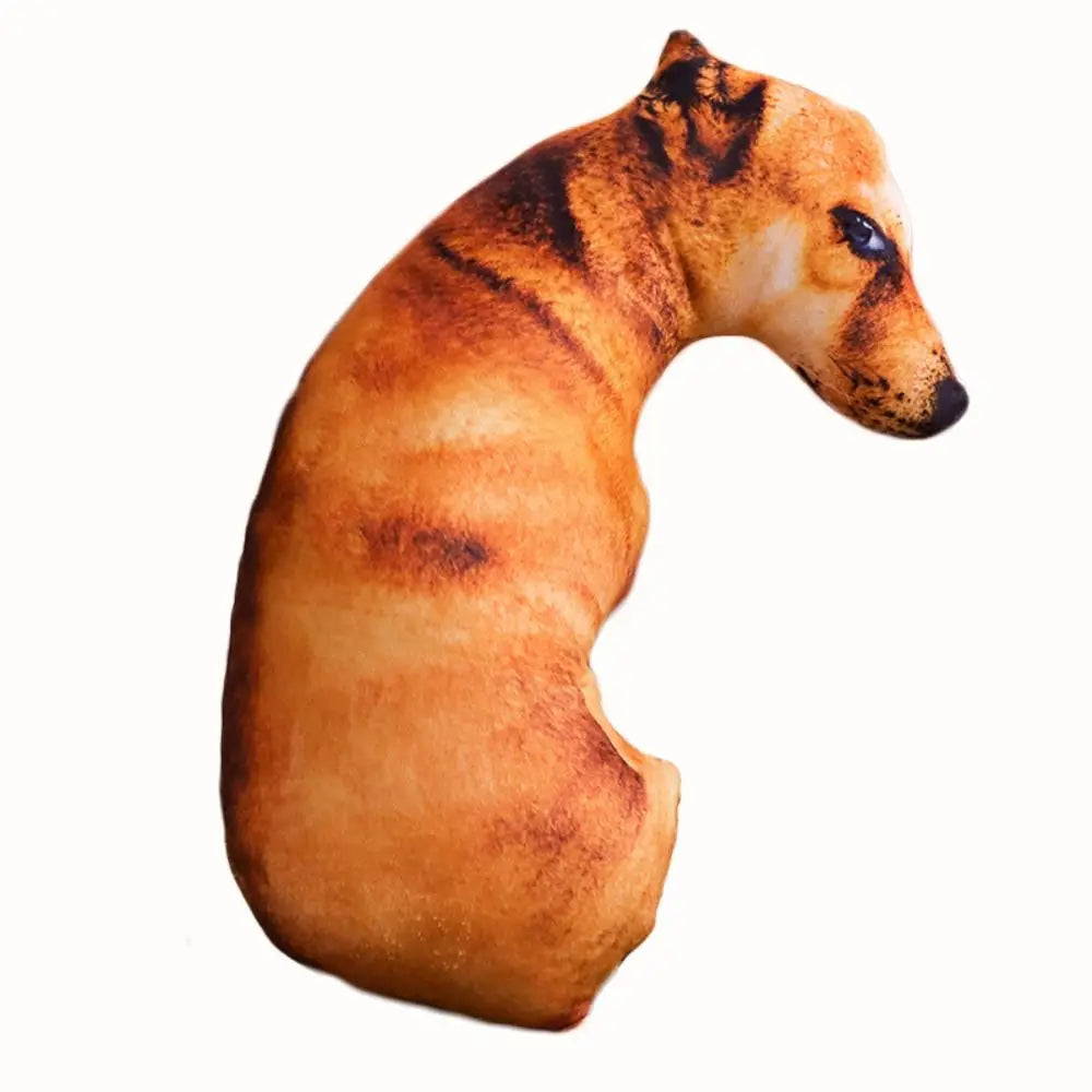 Macio Lifelike Animal Jogar Travesseiro, Hound Plush Almofada Criativa, Travesseiro Do Cão 3D, Almofada Do Escritório