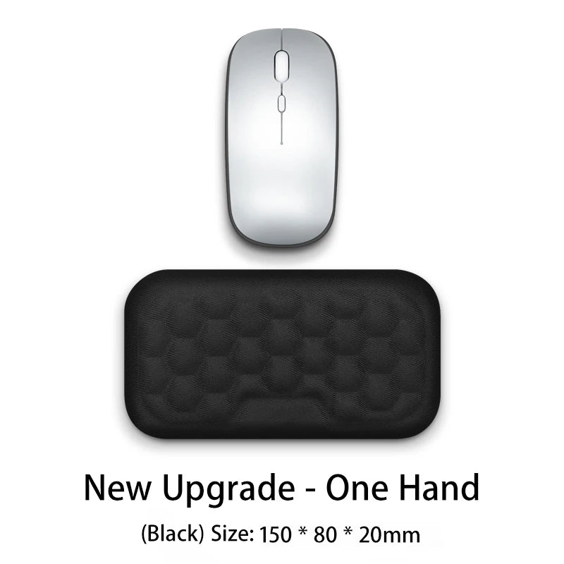 Conjunto de almofada de teclado de espuma de memória para computador de escritório laptop fácil digitação alívio da dor teclado descanso de pulso mouse pad computador mouse pad