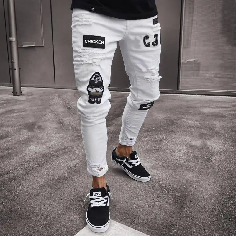 2024 calças de brim masculinas bolsos sólidos estiramento denim calças retas primavera verão negócios calças casuais diário streetwear roupas masculinas