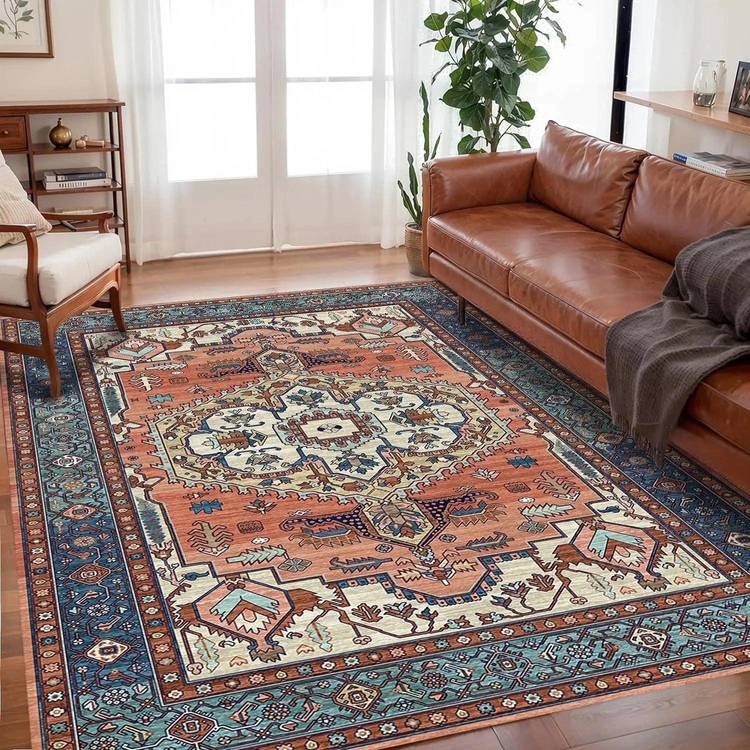 Vikama boêmio cristal veludo tapete antiderrapante para sala de estar, piso quarto tapetes tamanho grande, tapetes de sofá, estudo, decoração de casa