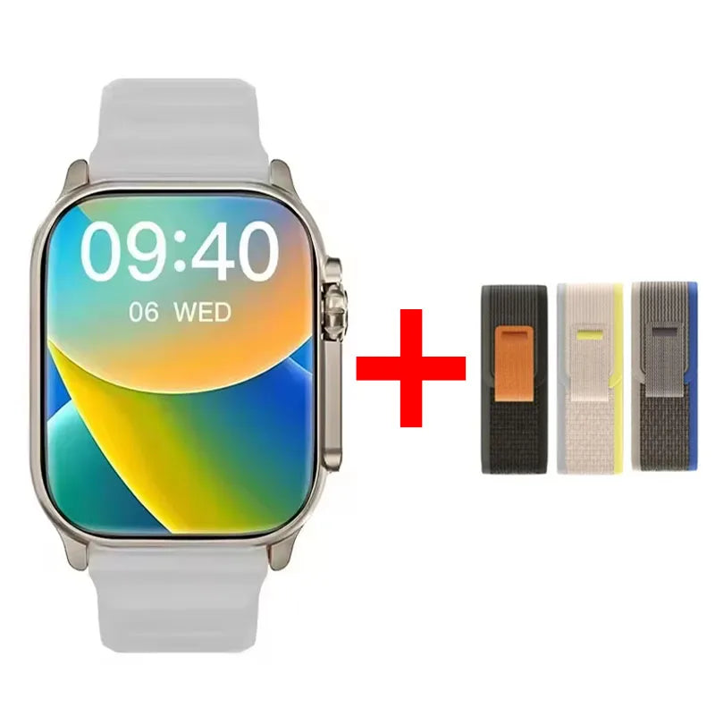 Relógio Inteligente Watch 10 Ultra 49mm 2026 Novo NFC para Homens e Mulheres com GPS, Chamadas Bluetooth, Música, Jogos e Carregamento Sem Fio