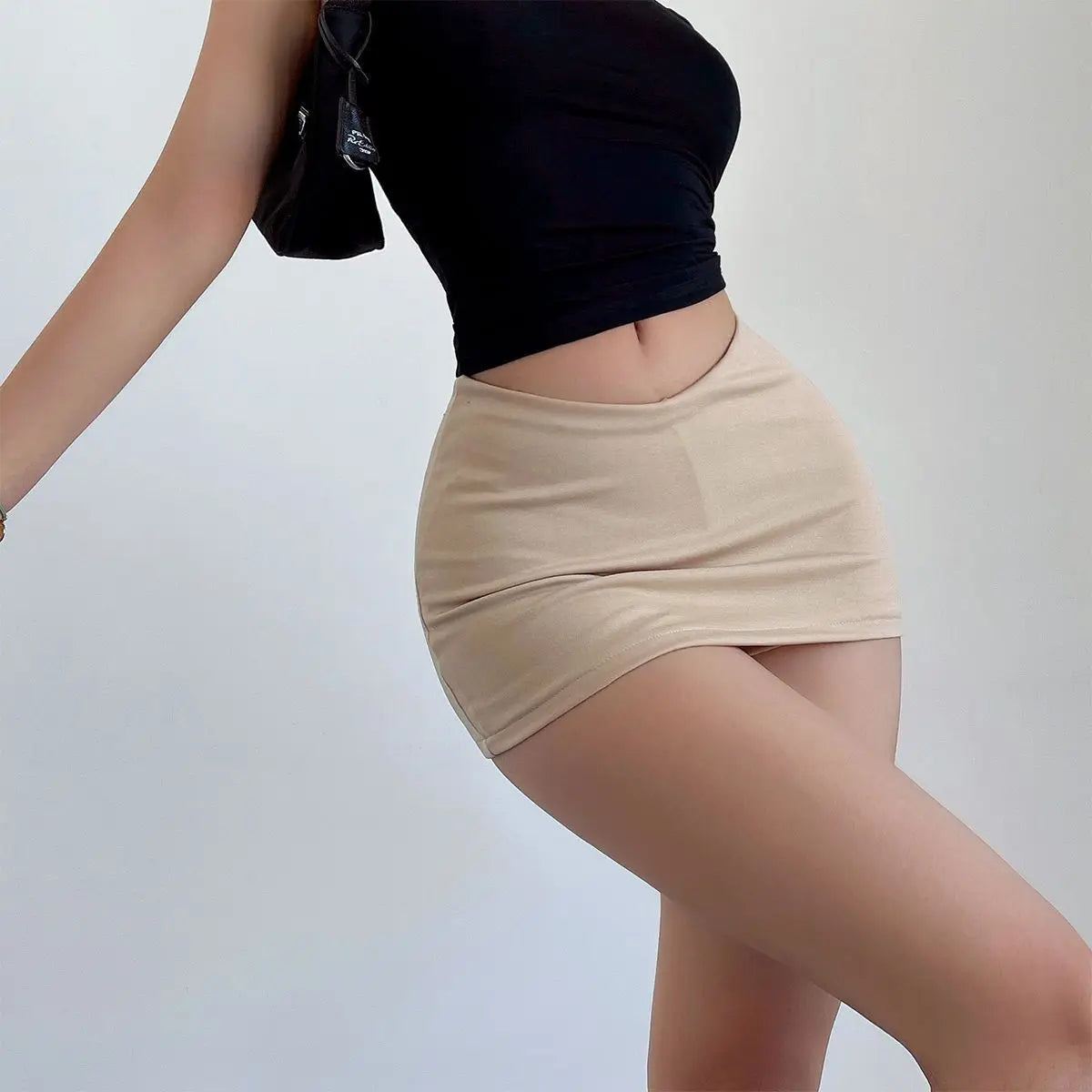 Mulheres verão sexy shorts saias verão coreano cintura baixa escritório senhoras mini saias moda casual sólida uma linha saias novo