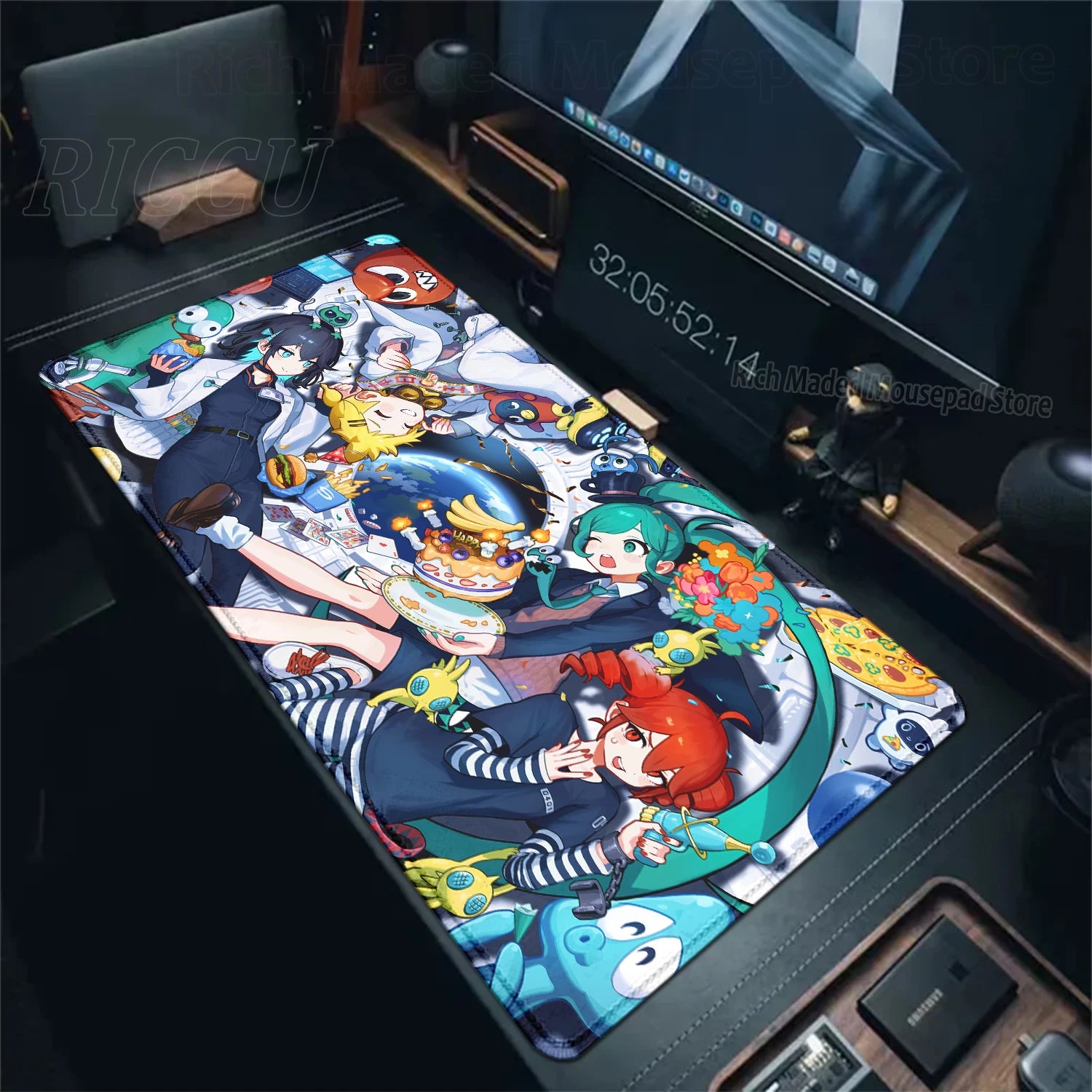 Bonito anime menina k-Kasane teto mousepad grande gaming mouse pad lockedge teclado do computador tapete de mesa pc gabinete tablepad xxl tapetes