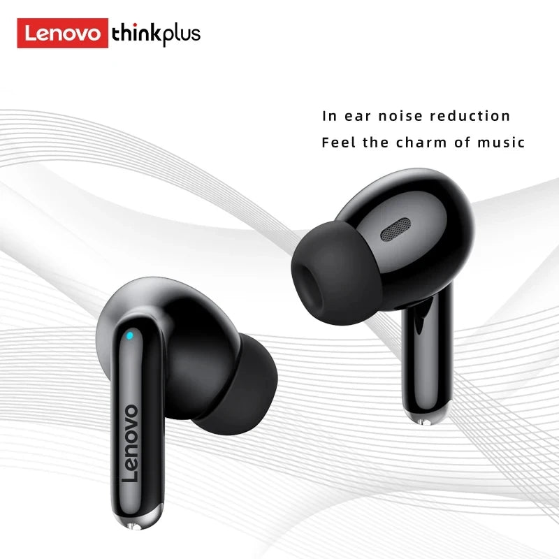 Lenovo Thinkplus XT88 Fones de ouvido intra-auriculares Bluetooth com microfones duplos, redução de ruído estéreo, fones de ouvido de toque HIFI de graves