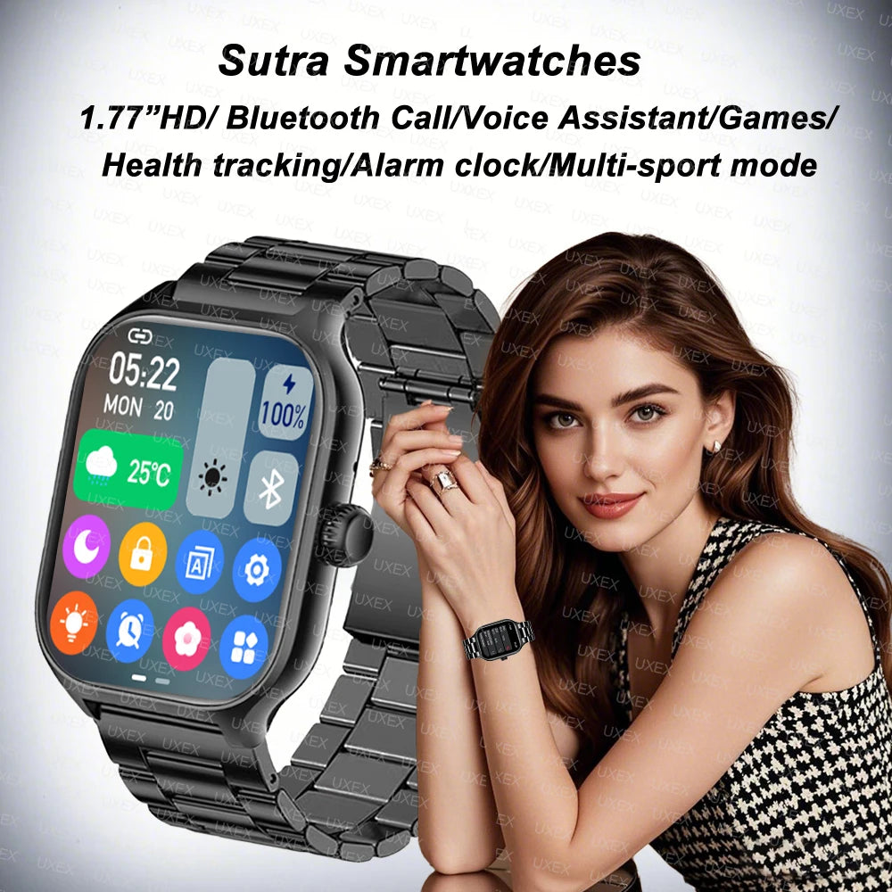 Relógio inteligente mais das mulheres dos homens mais tela de toque completa esportes fitness relógio bluetooth chamada android telefone digital multidial smartwatch
