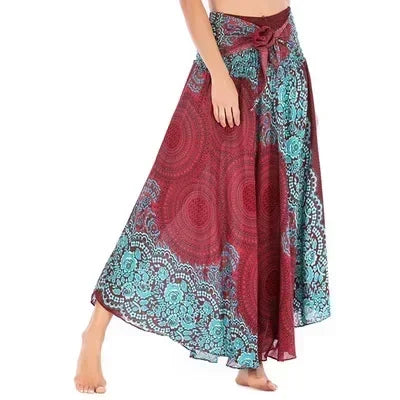 Sexy verão longo boho inferior saia feminina vintage casual ropa mujer faldas solta moda y2k maxi saias roupas femininas saia jupe