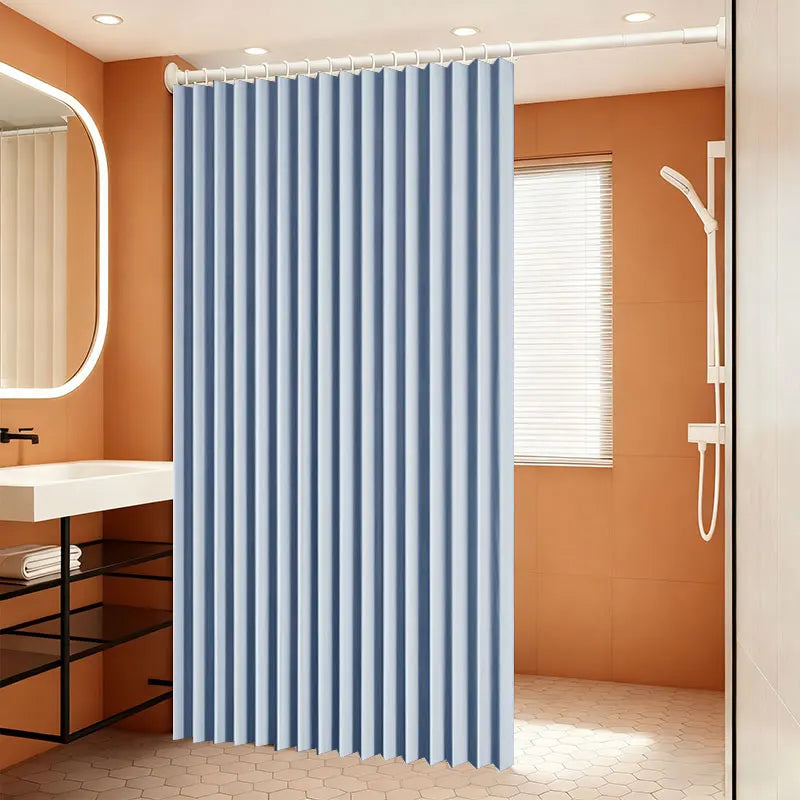 Cortina de Chuveiro Magnética Dobrável com Fivela Magnética, Tela de Privacidade Impermeável para Banheiro, Separação de Áreas Secas e Molhadas para Casa e Hotel