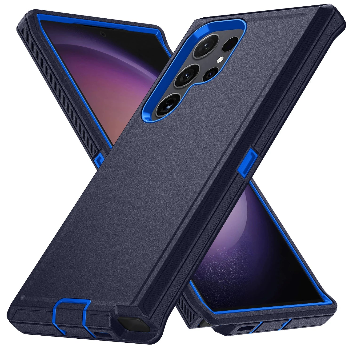 Para samsung galaxy s25 s24 s23 s22 s21 s20 fe plus ultra nota 20 armadura à prova de choque defender caso telefone duro pc + tpu capa traseira
