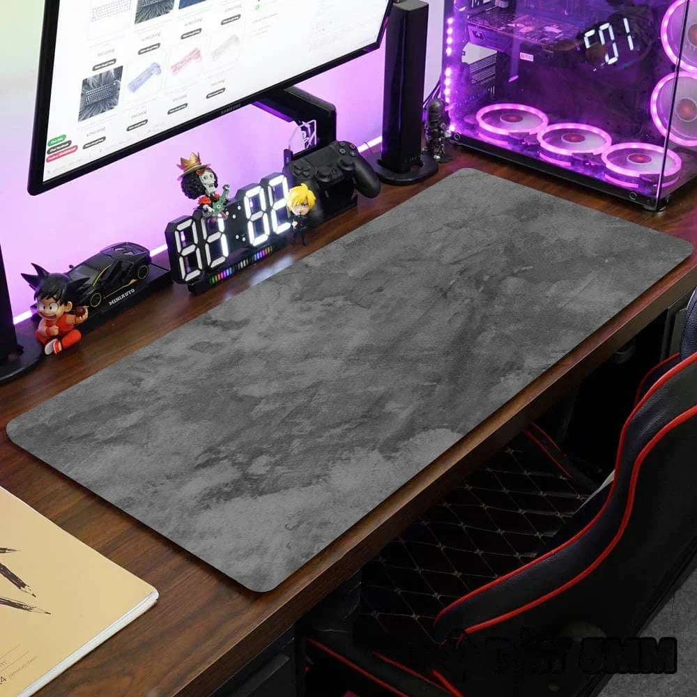 Tapete de mesa tamanho grande, 900x400mm, overlock, mouse pad xxl, teclado de mesa, série cinza, mouse pad para jogos, acessórios de computador