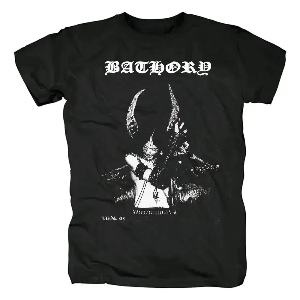 Bathory preto metal veneno t camisa das mulheres dos homens moda casual hip hop streetwear manga curta t camisa de algodão verão topos roupas