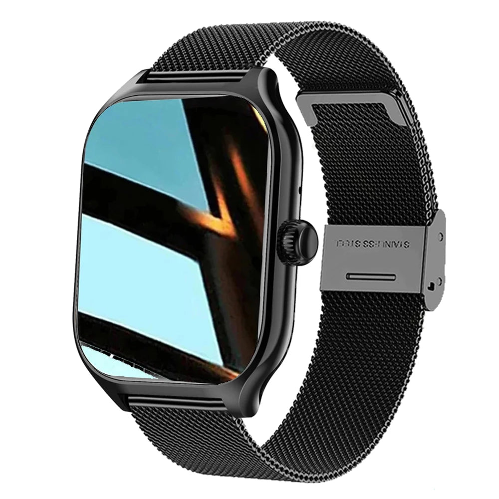 Relógio inteligente mais das mulheres dos homens mais tela de toque completa esportes fitness relógio bluetooth chamada android telefone digital multidial smartwatch