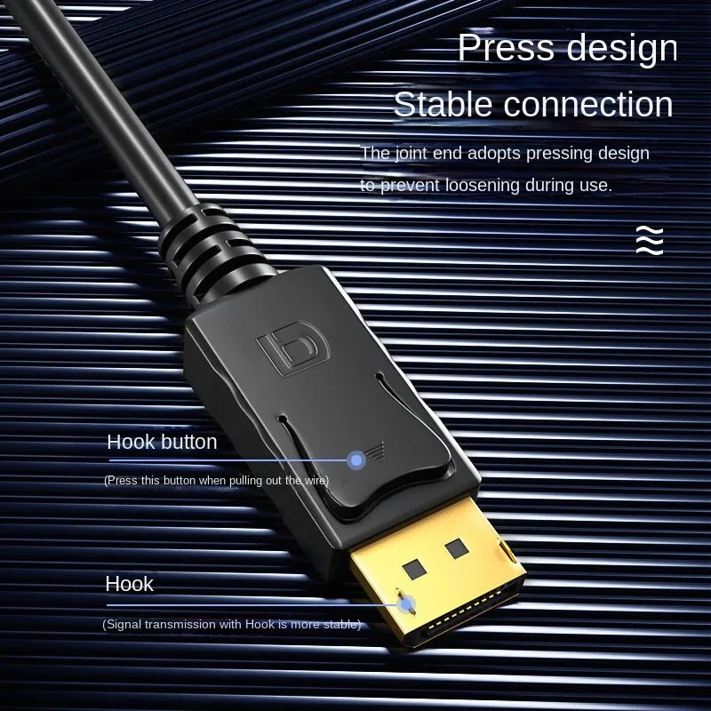 1.8m dp para hdmi-cabo 4k displayport para hd adaptador macho para fêmea displayport para hdtv conversor para monitor projetor