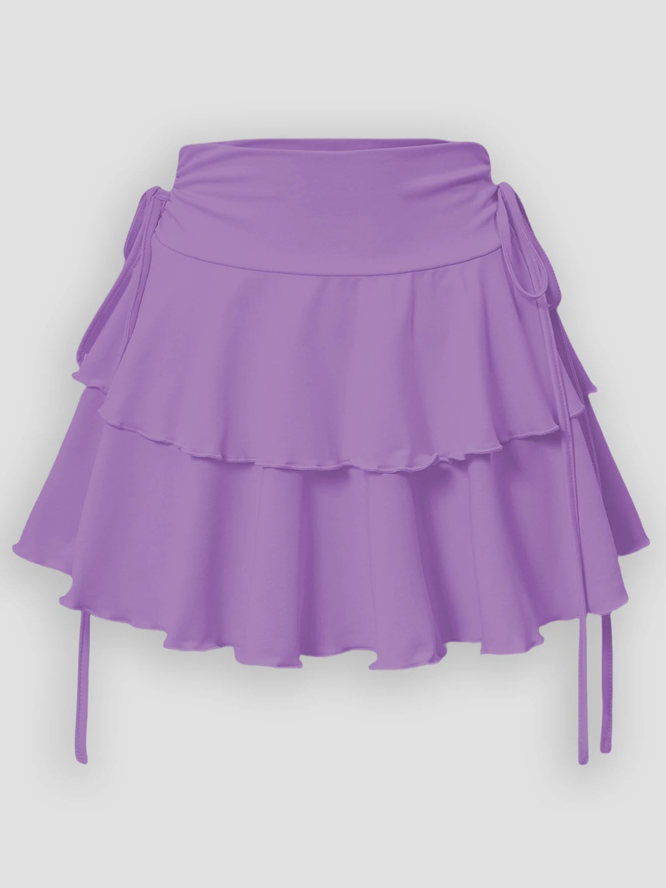 Nova Saia de Cor Sólida para Mulheres, Moda de Verão, Versátil, Cintura Alta, Ajuste Slim, Saia Curta com Cintura Elástica, Produtos em Estoque