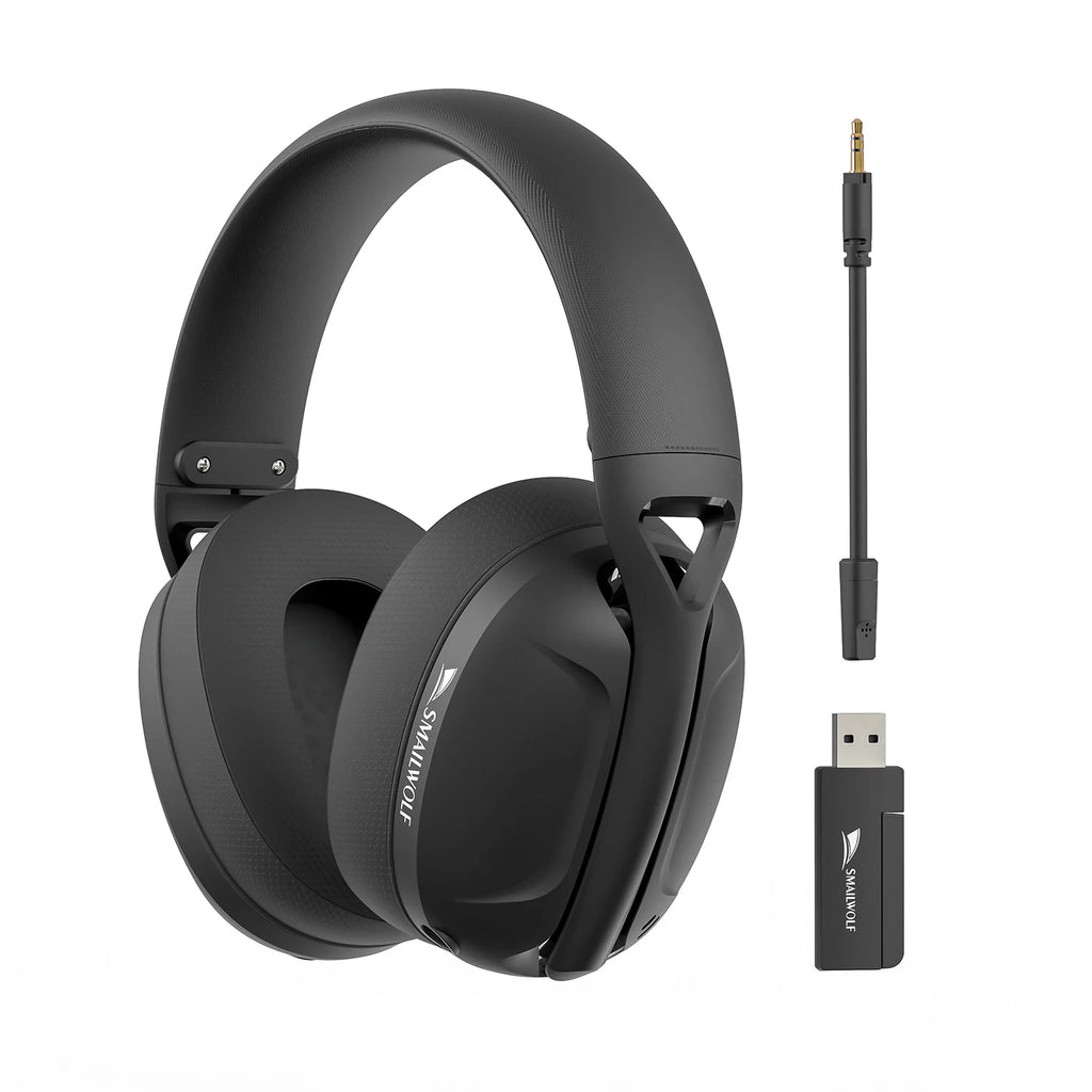 SmaILWOLF L80 Bluetooth sem fio com fio de três modos para jogos fone de ouvido portátil para casa fone de ouvido leve com microfone