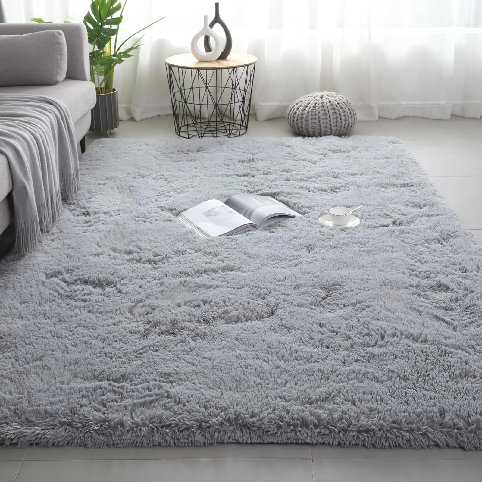 Tapete Ultra Macio VIKAMA, Tapete de Piso para Quarto e Sala de Estar, Carpete para Berçário, Decoração para Quarto de Meninas