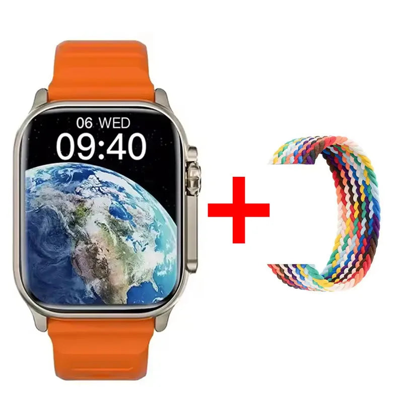 Relógio Inteligente Watch 10 Ultra 49mm 2026 Novo NFC para Homens e Mulheres com GPS, Chamadas Bluetooth, Música, Jogos e Carregamento Sem Fio