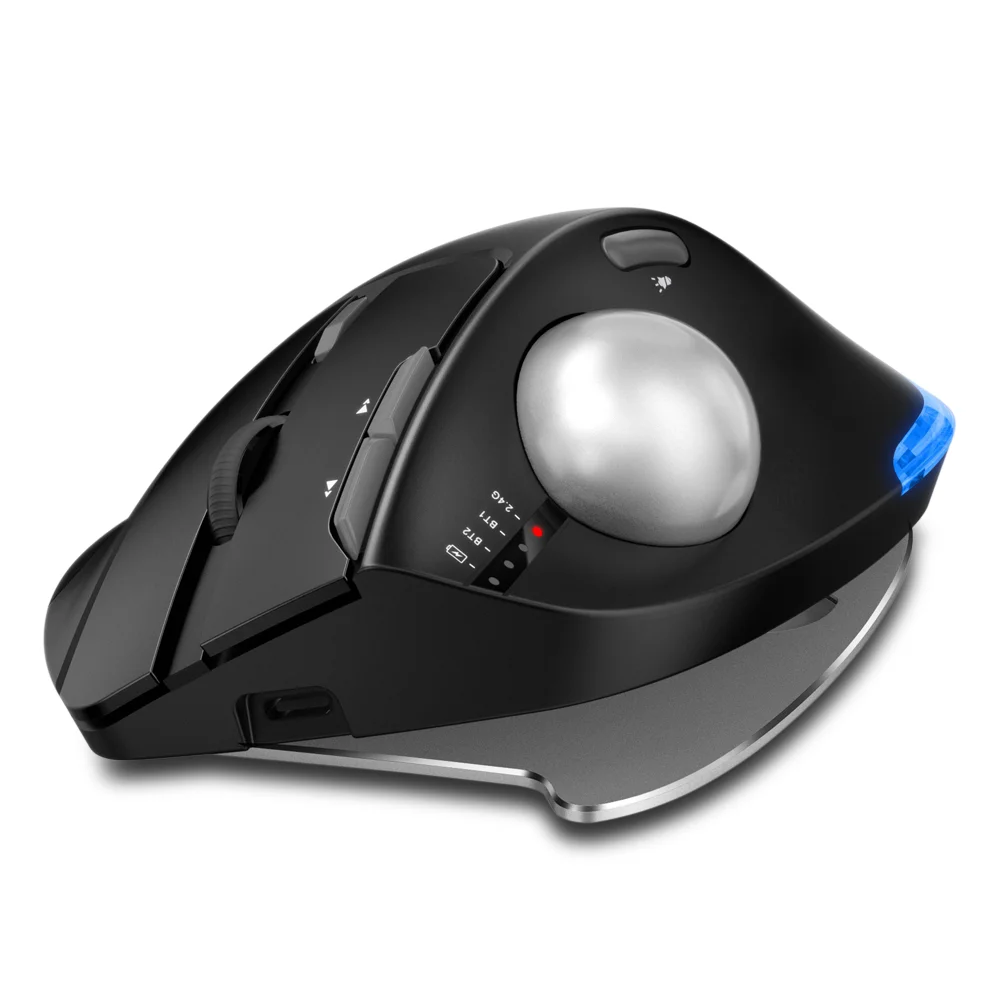 Lefon F33/F26C/F35B Trackball Mouse/Bluetooth Mouse Ergonômico 2.4G Ratos Rollerball Recarregáveis Sem Fio para PC Desenho de Escritório