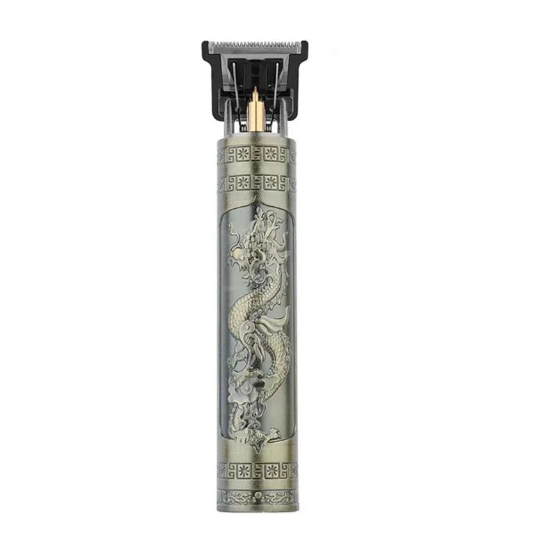 Máquina de Cortar Cabelo Vintage com Carregamento USB, Aparador Elétrico Portátil, Barbeador Profissional, Presente para Namorado