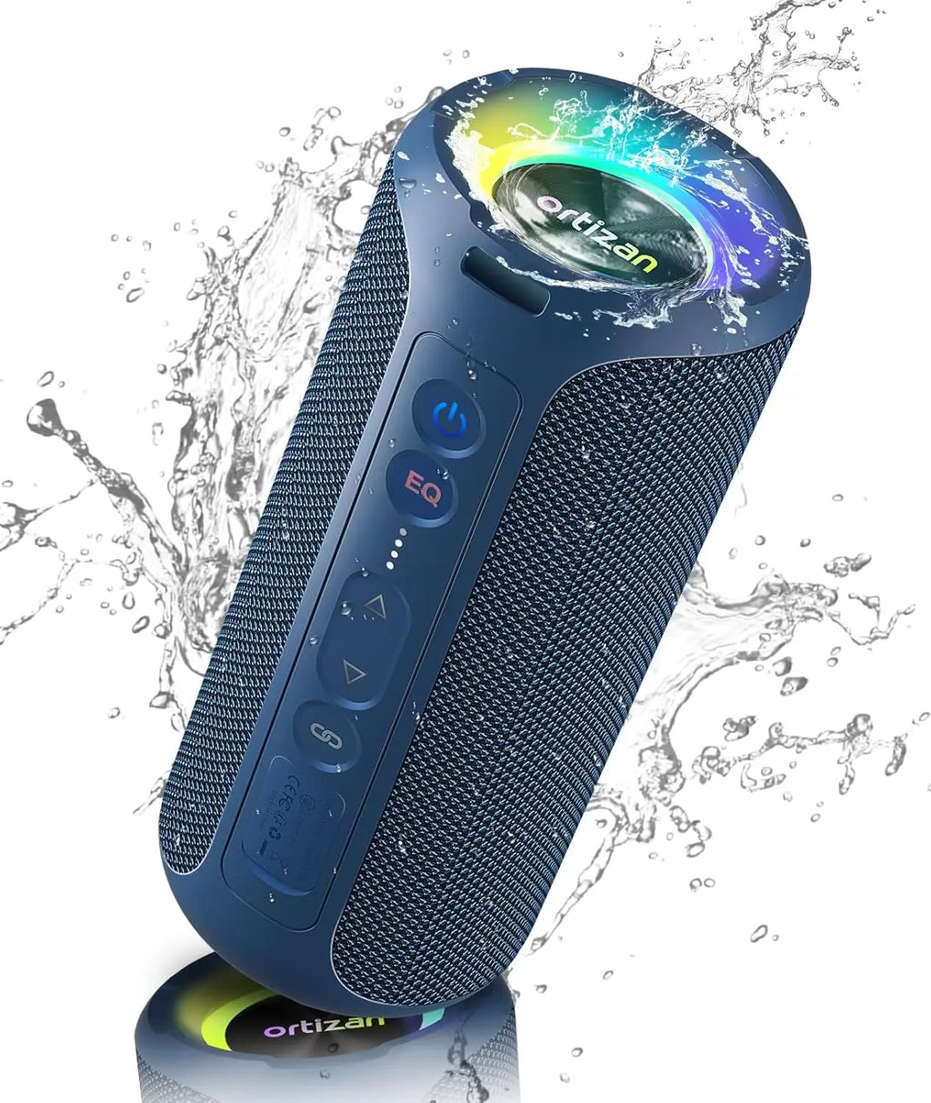 Ortizan alto-falantes bluetooth 40w graves aprimorados portátil ao ar livre sem fio alto-falante 30 horas ip7 à prova dip7 água chuveiro alto-falante bluetooth 5.3
