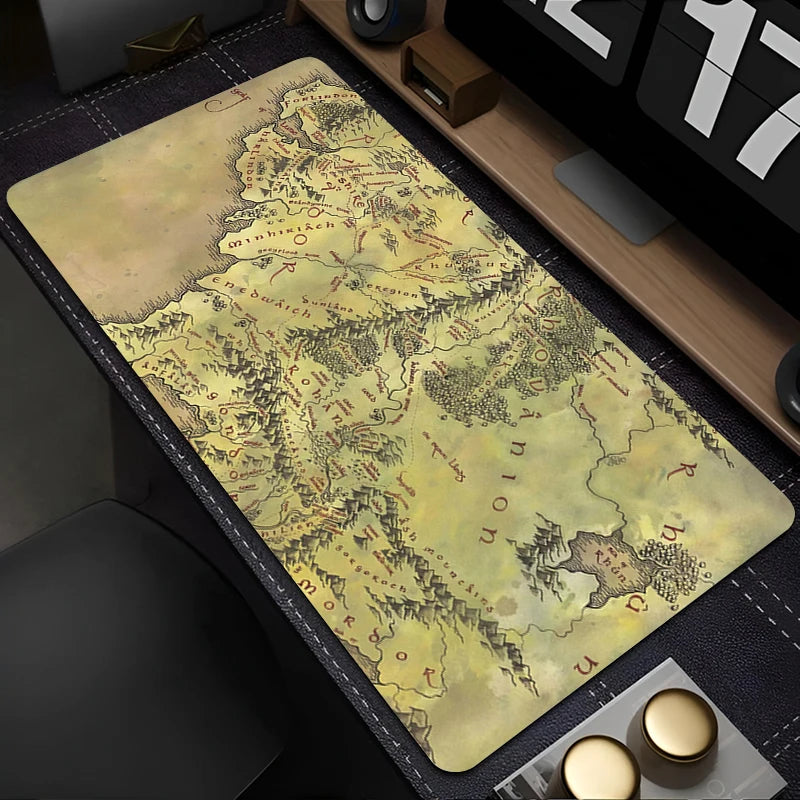 Mouse Pad para Jogos T-The Lord of the Rings 90x40cm, Tapete de Mesa para Computador, Acessórios para Gamer, Tapete de Teclado
