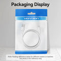Vention-micro usb 3a cabo de nylon, carregador rápido, tipo c, download de dados, para samsung, xiaomi, lg, android
