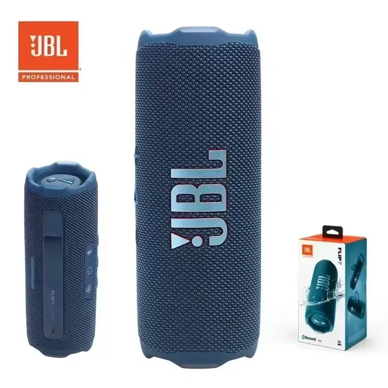 Caixa de Som Bluetooth JBL Flip 7 à Prova d'Água - Sistema de Som Mini HiFi com Graves Potentes IP68 Portátil Sem Fio