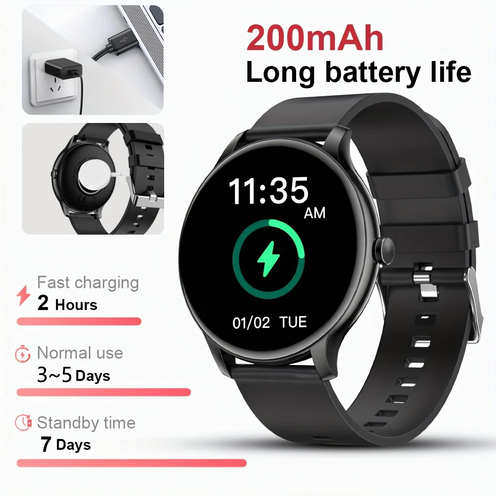 Lxasfit 2025 novo relógio inteligente monitor de saúde do sono freqüência cardíaca bluetooth falar senhoras esporte relógio inteligente para android ios
