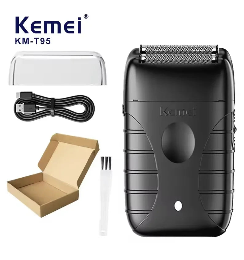 Máquina de Corte Profissional Kemei KM-1995 KM-2293 KM-T95, Aparador de Cabelo Elétrico com Display LCD