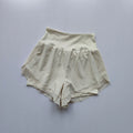Calções esportivos femininos de verão malha 2 em 1 shorts de yoga de secagem rápida respirável shorts de fitness cintura alta fitness correndo shorts