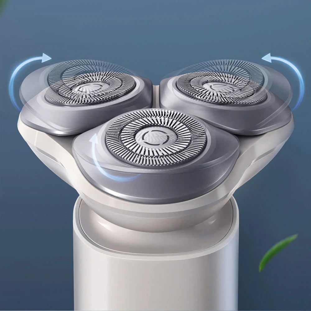 Barbeador Elétrico MIJIA S101 para Homens, Barbeadores Elétricos Masculinos, Barbeador Recarregável para Uso a Seco e Molhado, 18 Lâminas Sem Aperto, 60 Dias de Uso