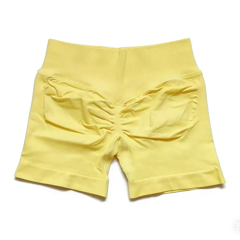 Shorts de impacto |   4.5 "fitness biker curto treino bottoms pilates correndo sem costura leggings ginásio mulher scrunch booty esportes shorts