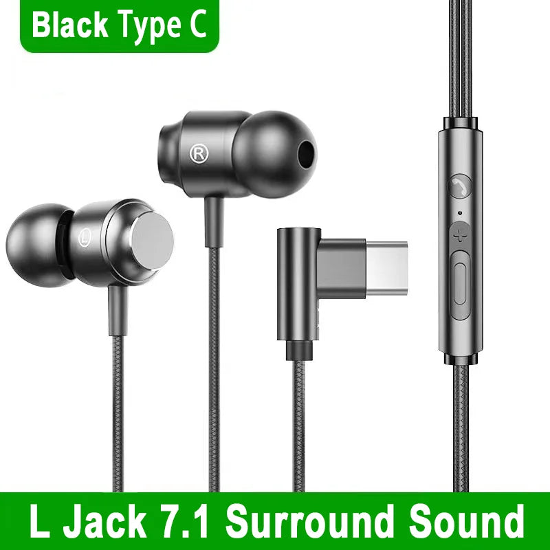 Fone com fio gaming headset som surround de alta fidelidade com microfone 3.5mm tipo c fones de ouvido música