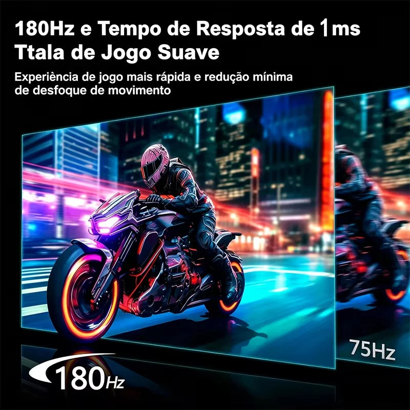 180 Hz Monitor de jogos para pc de 24 polegadas, 180 Hz, tela IPS LED, 1920 × 1080P, 100% sRG FHD, HDMI/DP, desktop, ultrafino, monitor de tela para jogos