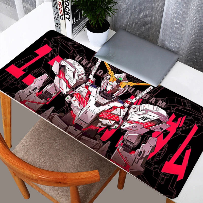 Mouse pads gundam mouse pad jogos grande dywan gamer teclado tapete de mesa mousepad xxl 900x400 para computador