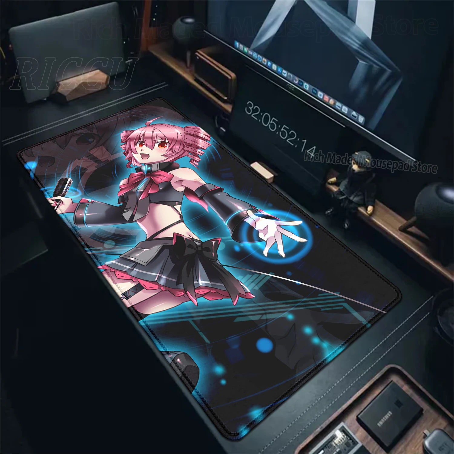 Bonito anime menina k-Kasane teto mousepad grande gaming mouse pad lockedge teclado do computador tapete de mesa pc gabinete tablepad xxl tapetes