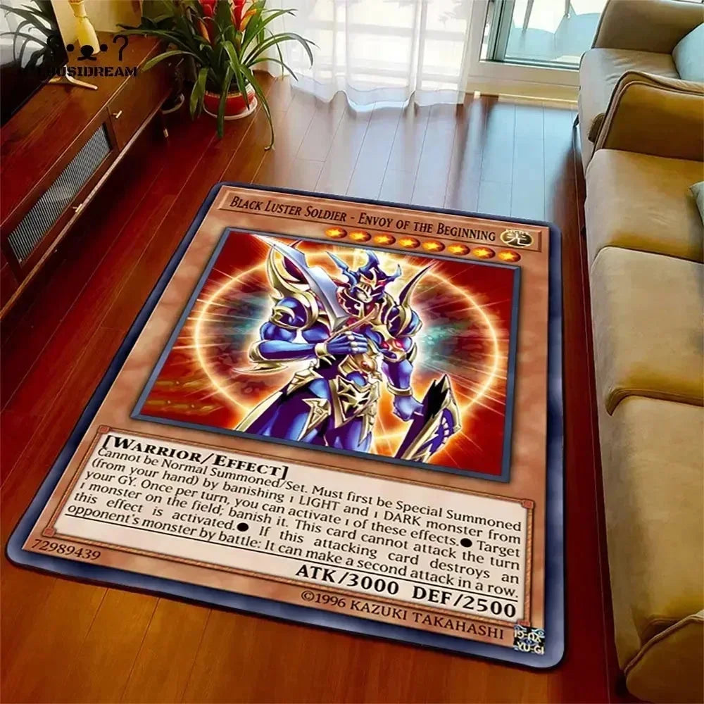 Yu-gi-oh olhos azuis dragão branco anime antiderrapante tapete dos desenhos animados para sala de estar quarto área decorativa presente perfeito