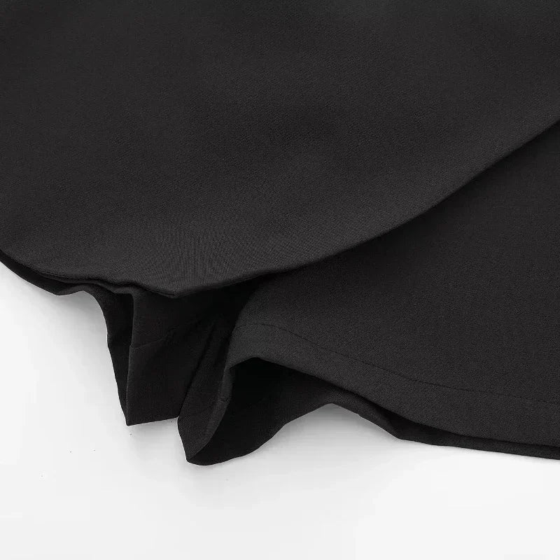 Hxao skort para mulher de cintura alta branco preto saia calças mulher verão 2024 assimétrico cáqui saia shorts casual feminino skort