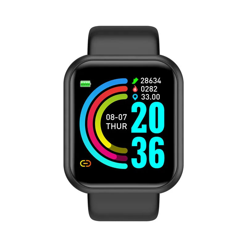 Novo relógio inteligente para homens relógio de pulso feminino fitness esporte pulseira bluetooth conectado telefone player controle música relógios digitais