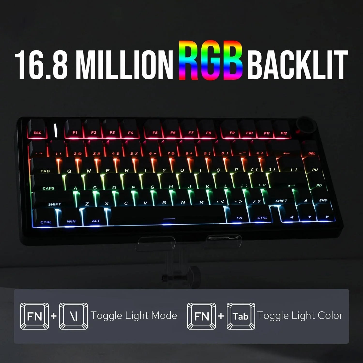 AULA F75 Teclado Mecânico Sem Fio Hotswap Junta Teclado para Jogos 75% Layout para PC para Laptop