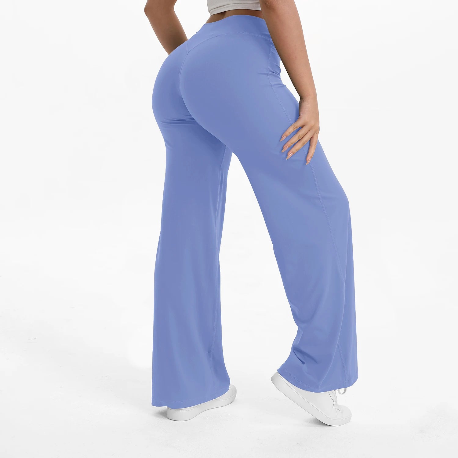 Calças de Yoga Femininas NCLAGEN SoftMotion com Cintura Média, Leggings para Academia, Sensação de Pele Nua, Calças para Pilates e Corrida
