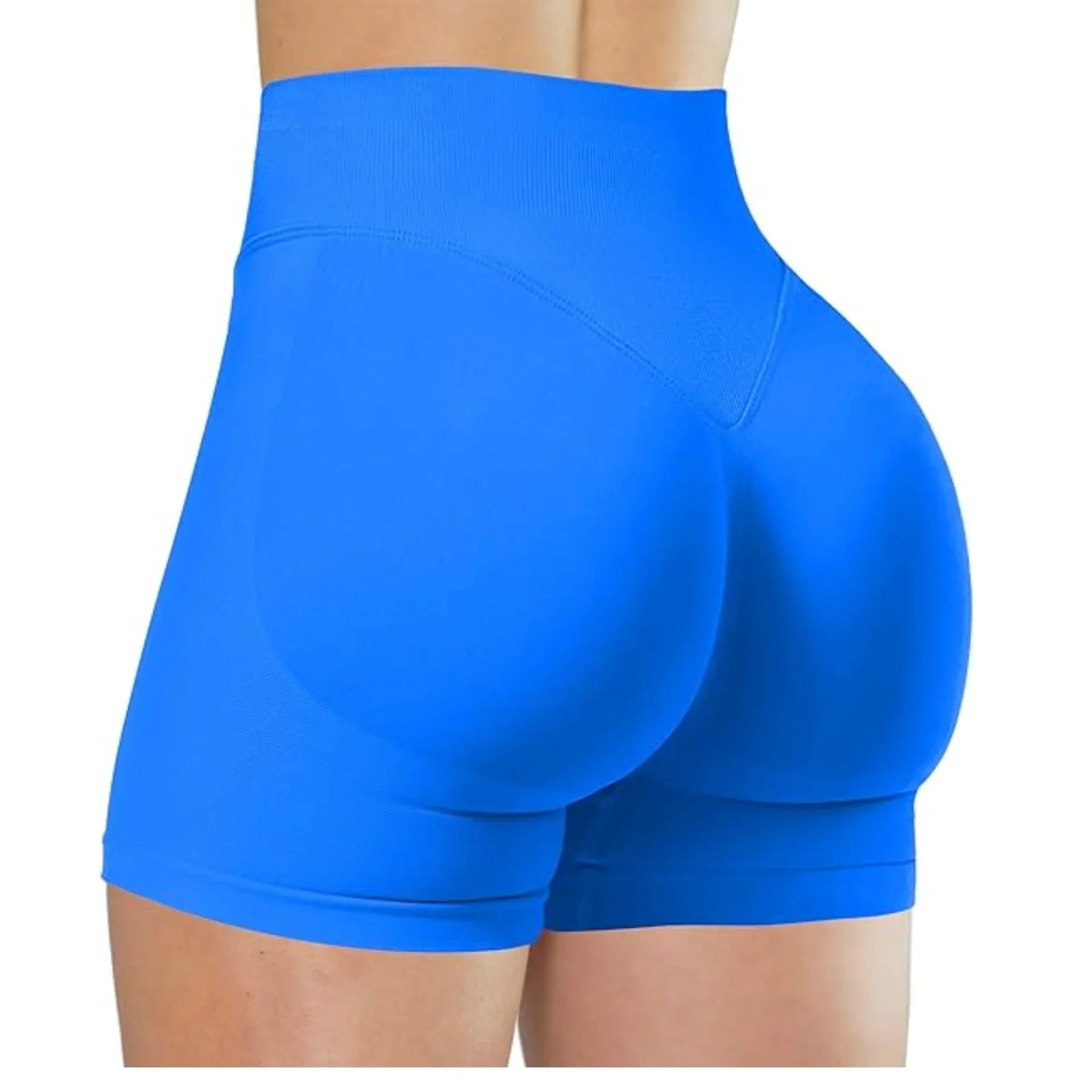 Verão cintura alta shorts de yoga para mulheres moda e sexy correndo calças de fitness cor sólida yoga leggings calças elásticas