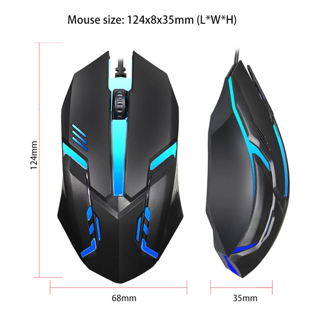 E-sports usb com fio mouse colorido led mouse para jogos 5000 dpi com fio mouse óptico com fio gamer mouse para desktop computador portátil