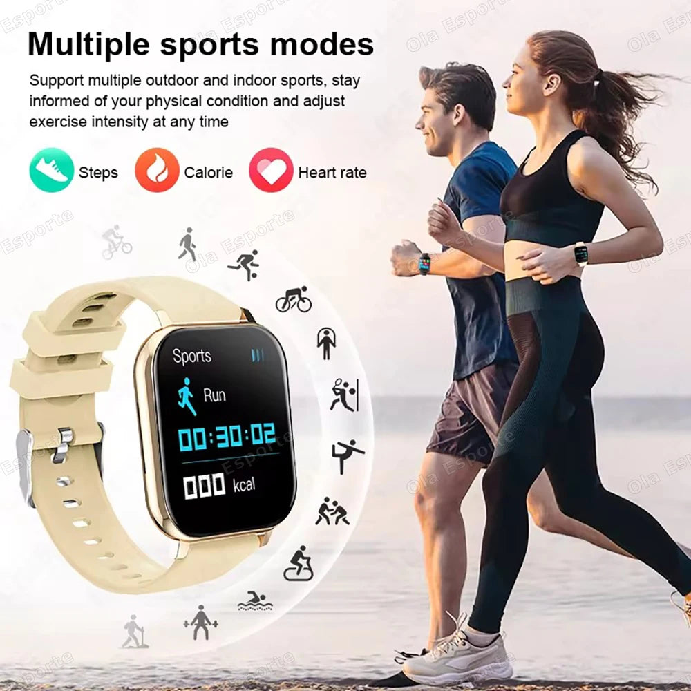 20226 Novo smartwatch de 1,83 polegadas Notificações de chamada Monitoramento do sono Rastreamento de atividades Relógio inteligente compatível com Android e iOS