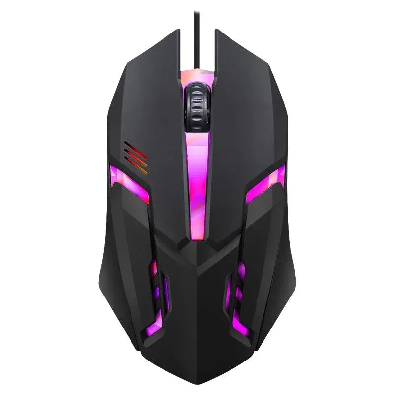 Teclado mecânico retroiluminado kebidumei com 104 teclas, teclado para jogos com fio, conjunto de teclado e mouse luminosos para jogadores, pc, laptop, escritório