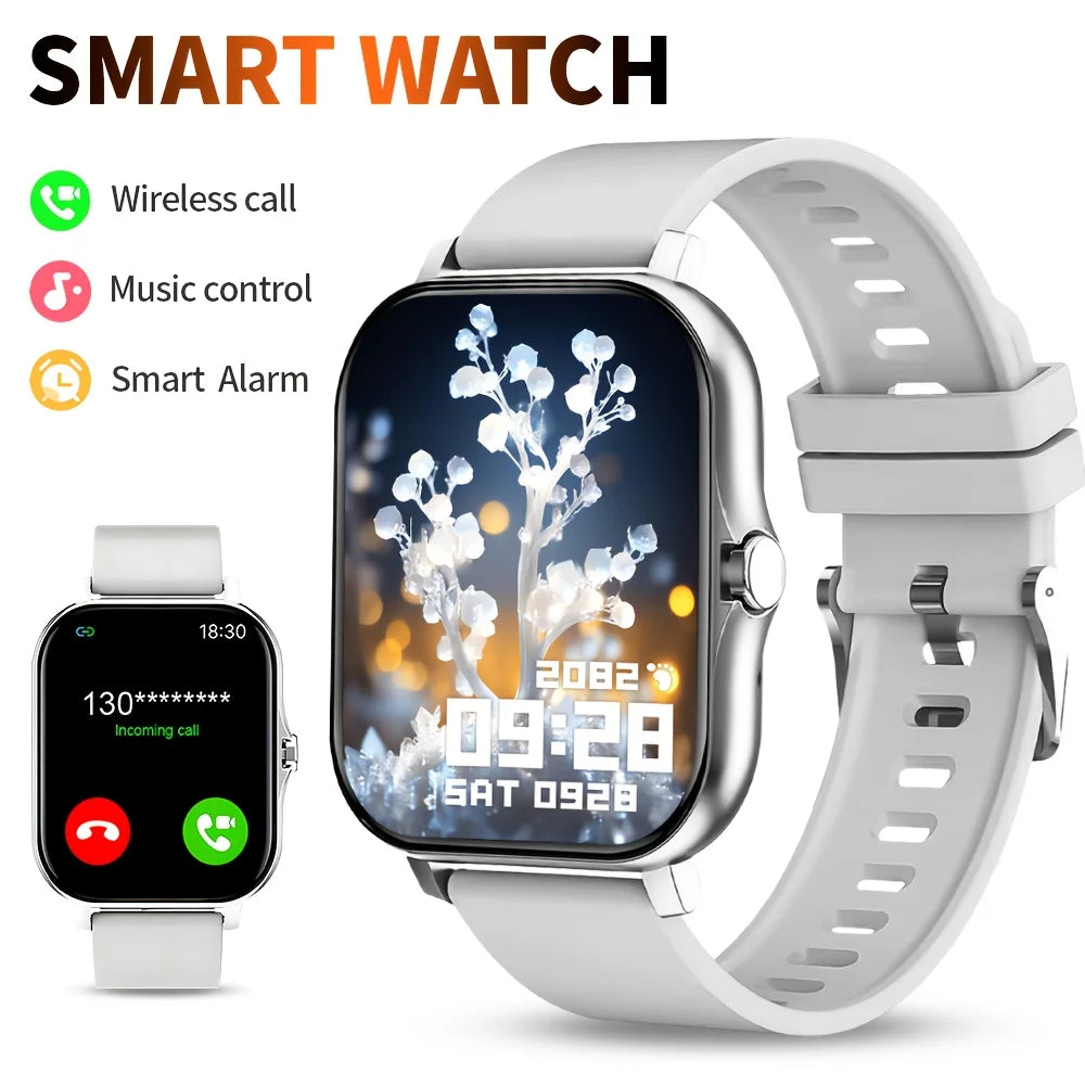G.l wear novo smartwatch 1.83 polegadas display hd bluetooth chamando freqüência cardíaca atividade rastreamento smartwatch masculino feminino presente do feriado