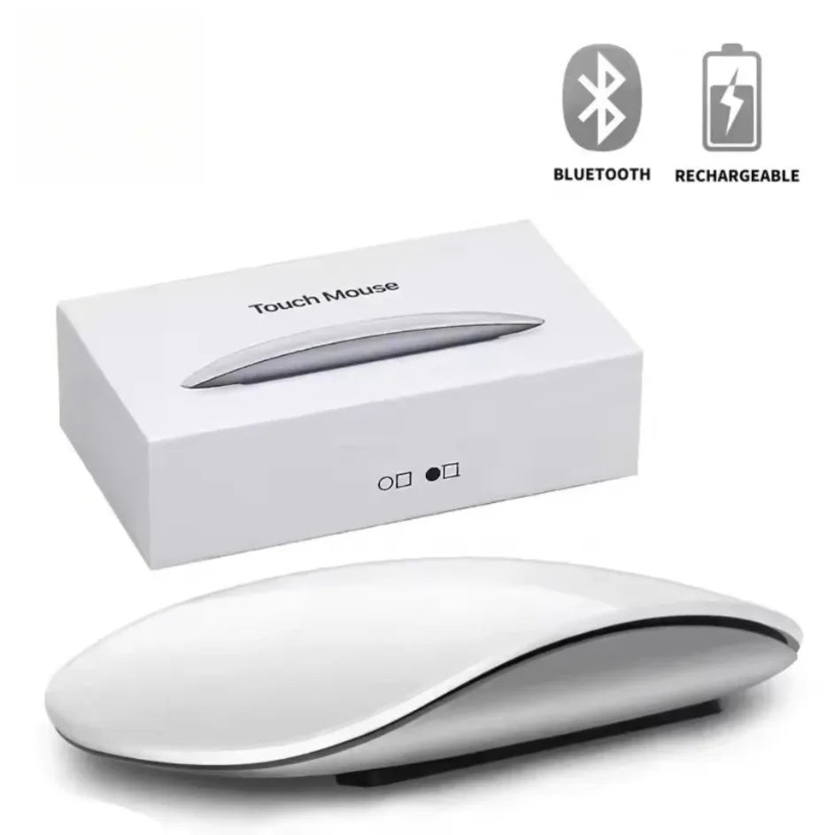 NOVO MOUSE Bluetooth Sem Fio Ultrafino Recarregável Silencioso Multi Arc Touch Magic Mouse Para Laptop iPad Mac PC Macbook